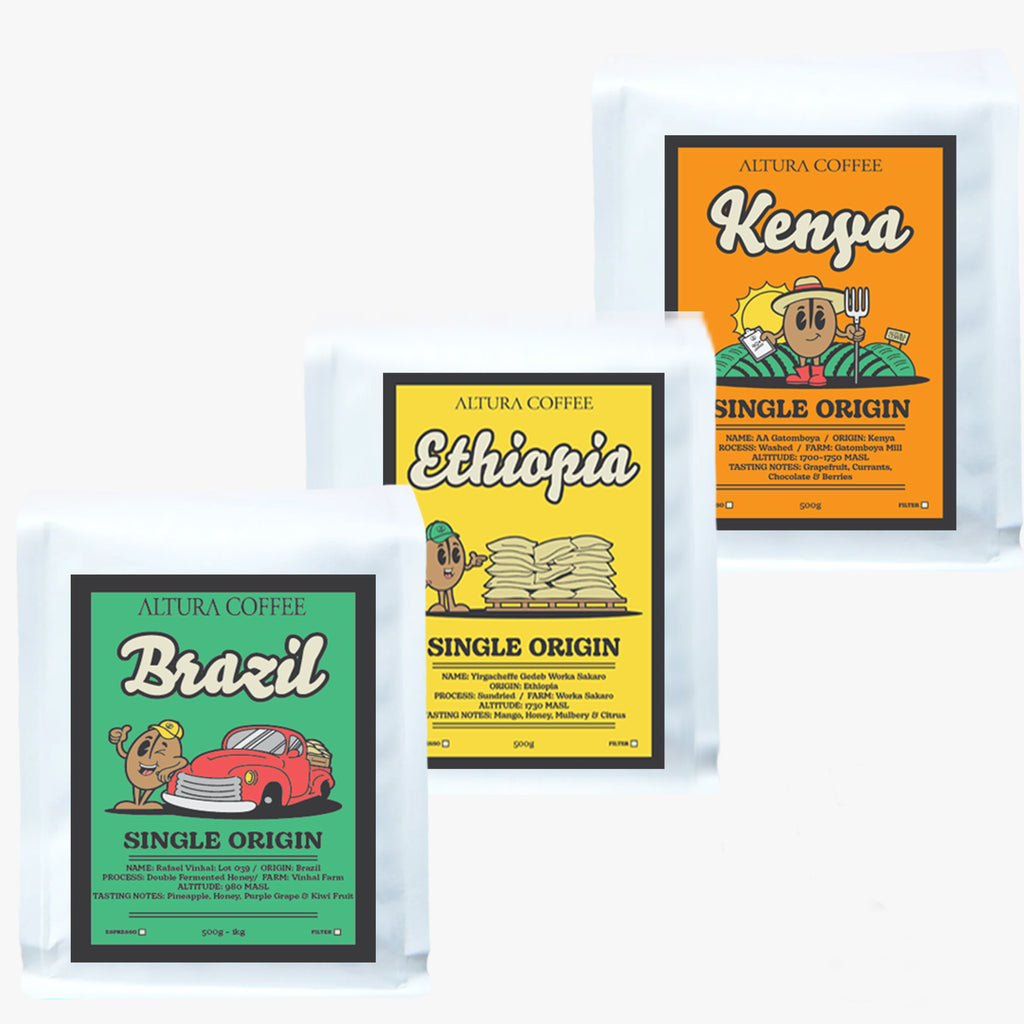 Single Origin Tasting Pack Altura Coffee Roasters Adelaide