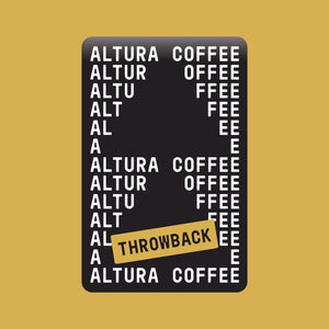 Altura Coffee Throwback dark roast italian roast