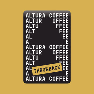 Altura Coffee Throwback dark roast italian roast