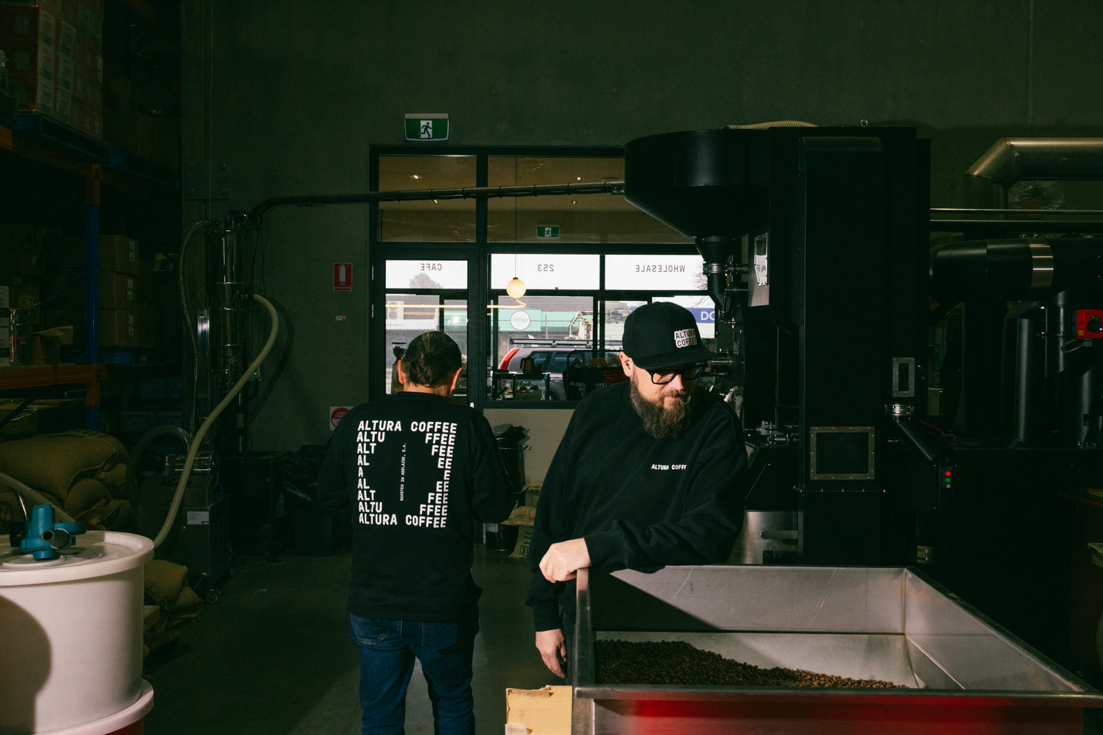 Altura Coffee roastery in Findon, Adelaide