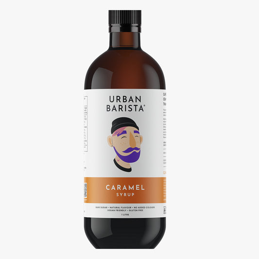 urban barista caramel syrup cafe