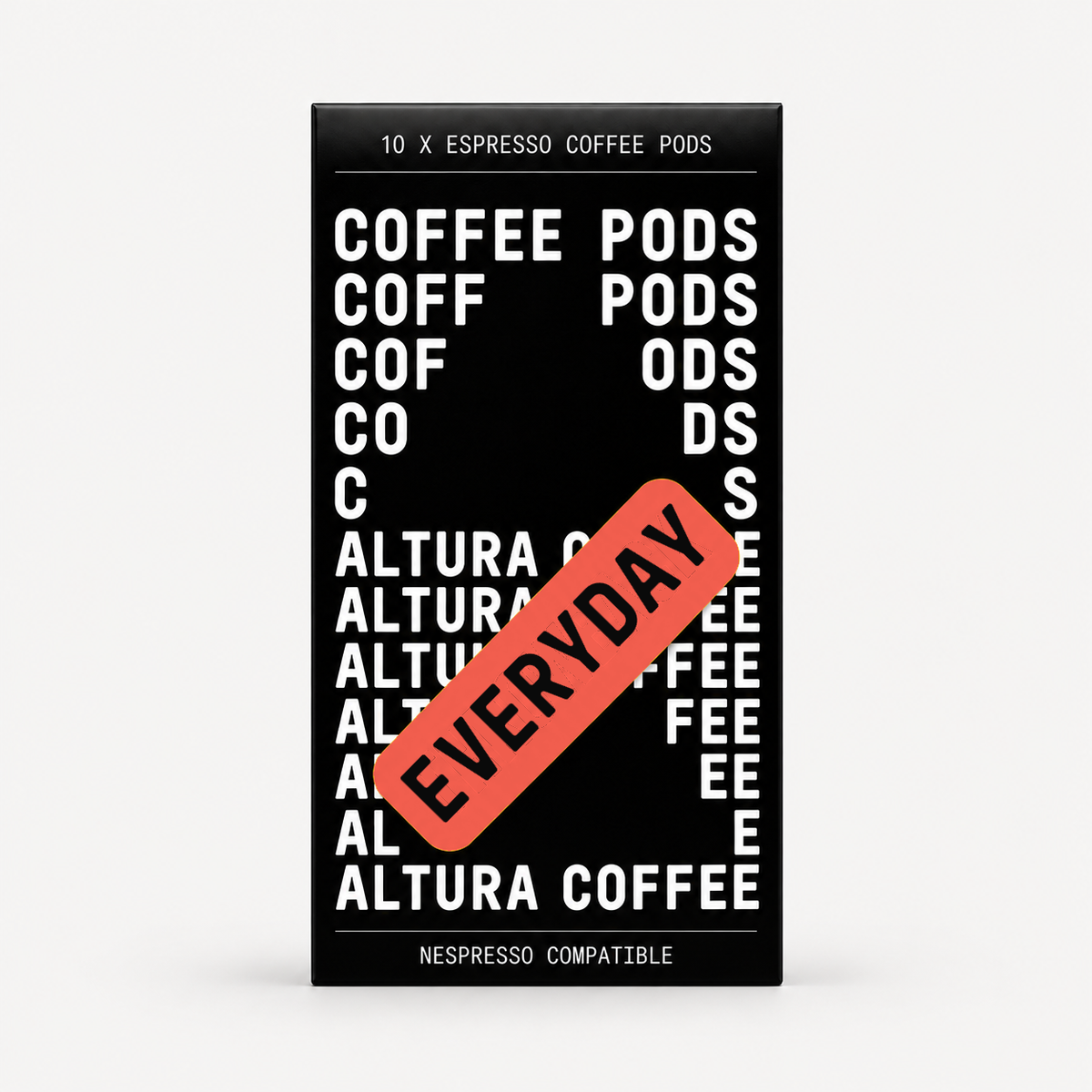 Altura Coffee Everyday medium roast coffee pods, box of 10 Nespresso compatible espresso pods